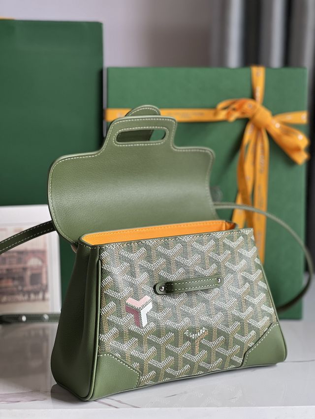 Goyard original canvas saigon souple mini bag GY0007 khaki