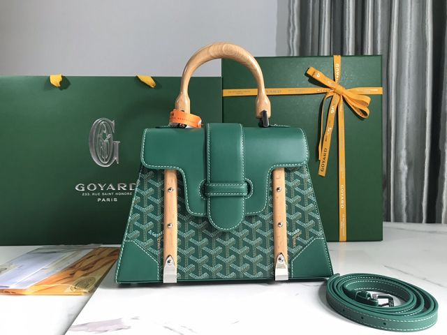 Goyard original canvas saigon structure PM bag GY0075 green