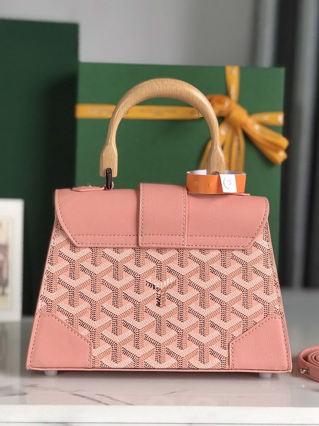 Goyard original canvas saigon structure mini bag GY0009 pink