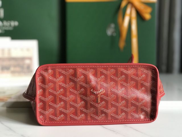 Goyard original calfskin&canvas reversible anjou mini bag GY0086 red