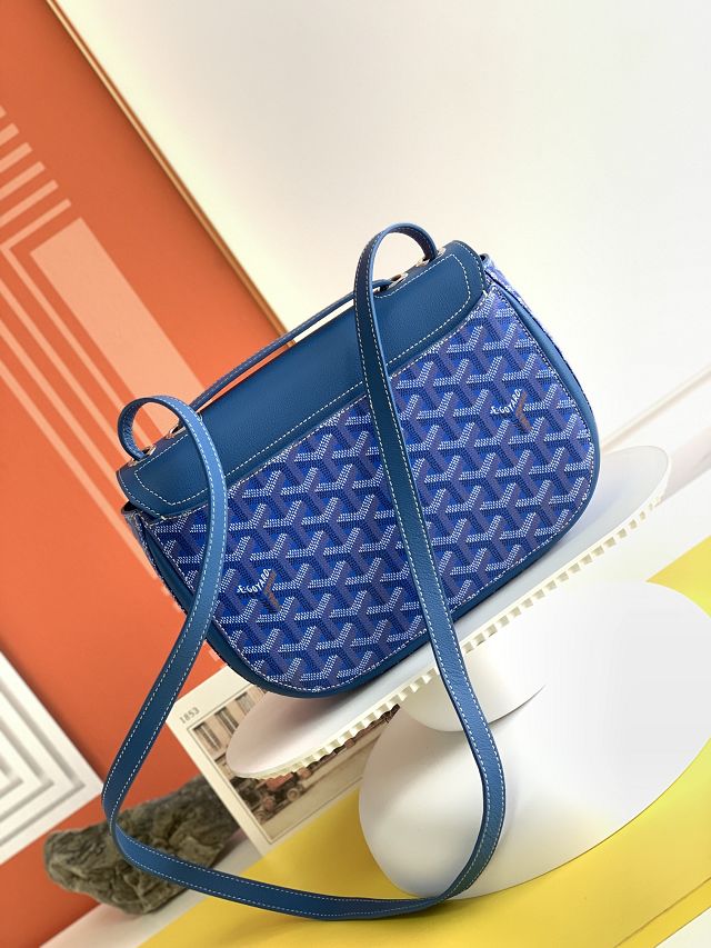 Goyard original calfskin&canvas saint honore 233 bag GY0077 blue