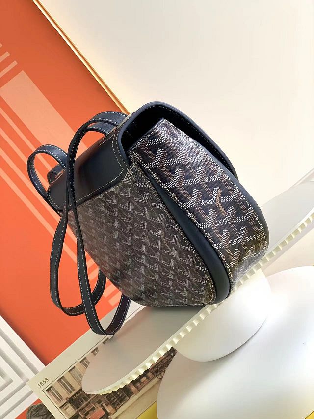 Goyard original calfskin&canvas saint honore 233 bag GY0077 navy blue