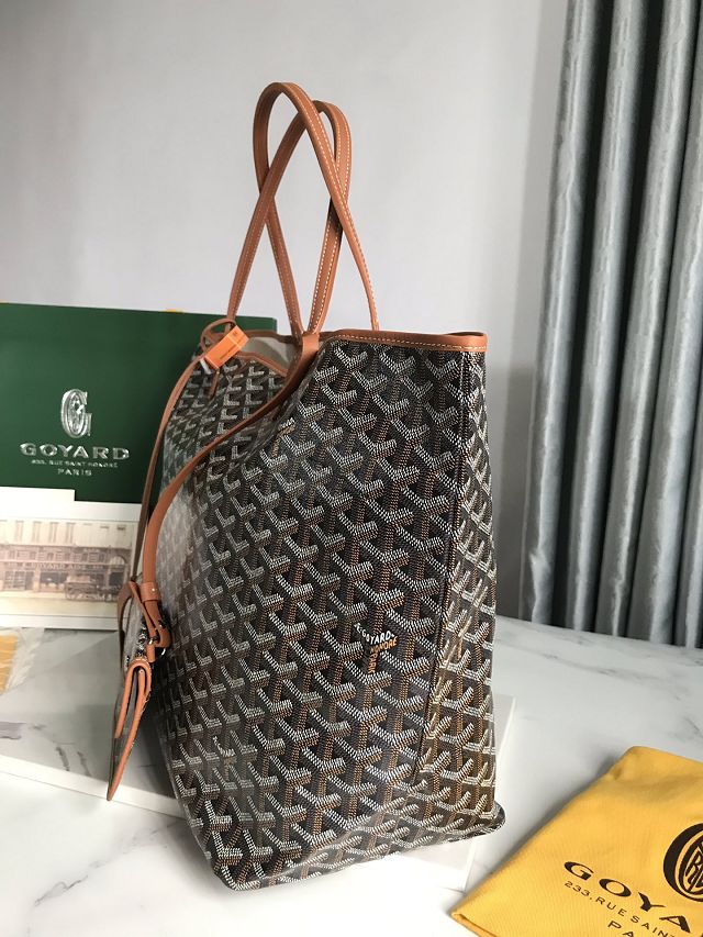 Goyard original canvas saint louis GM bag GY0083 black&brown