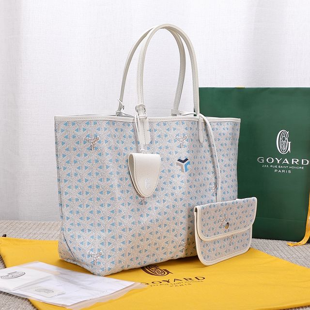 Goyard original canvas saint louis PM bag GY0078 white&green