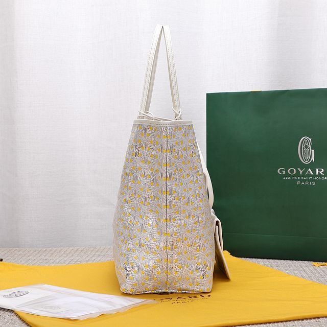 Goyard original canvas saint louis PM bag GY0078 white&yellow