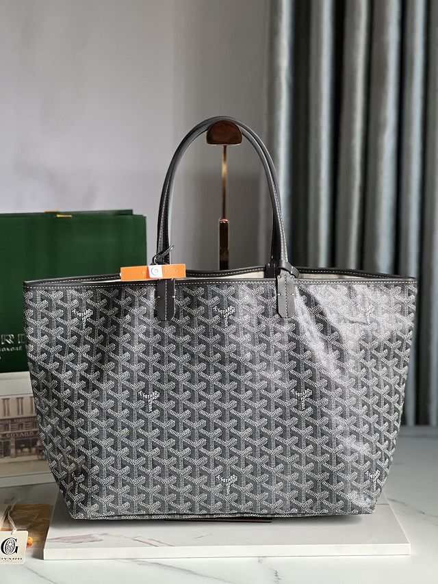 Goyard original canvas saint louis GM bag GY0081 grey