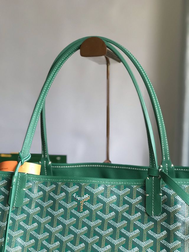 Goyard original calfskin&canvas reversible anjou GM bag GY0088 green