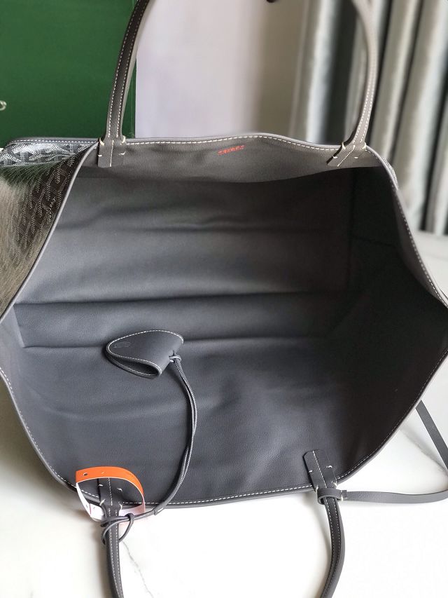 Goyard original calfskin&canvas reversible anjou GM bag GY0088 grey