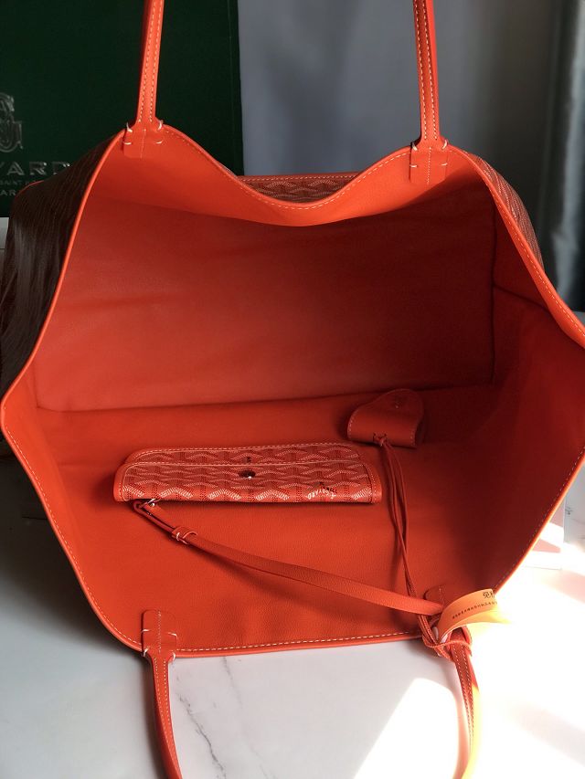 Goyard original calfskin&canvas reversible anjou GM bag GY0088 orange