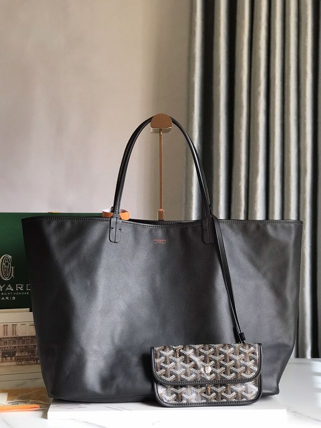 Goyard original calfskin&canvas reversible anjou PM bag GY0087 black