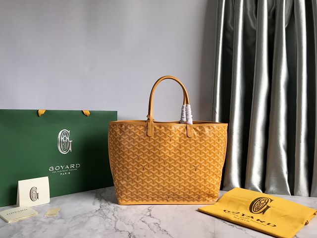 Goyard original calfskin&canvas reversible anjou PM bag GY0087 yellow