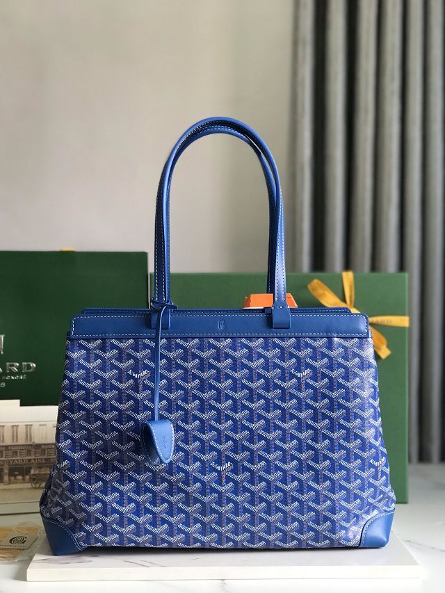 Goyard original canvas bellechasse biaude PM bag GY0091 blue