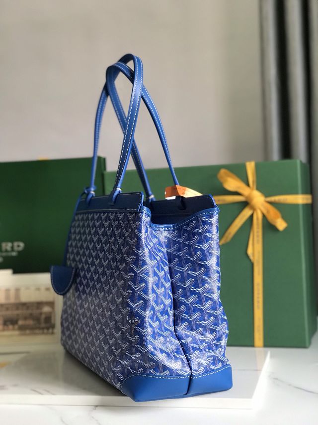 Goyard original canvas bellechasse biaude PM bag GY0091 blue