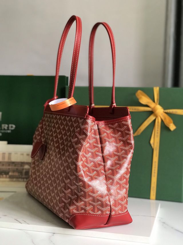 Goyard original canvas bellechasse biaude PM bag GY0091 red