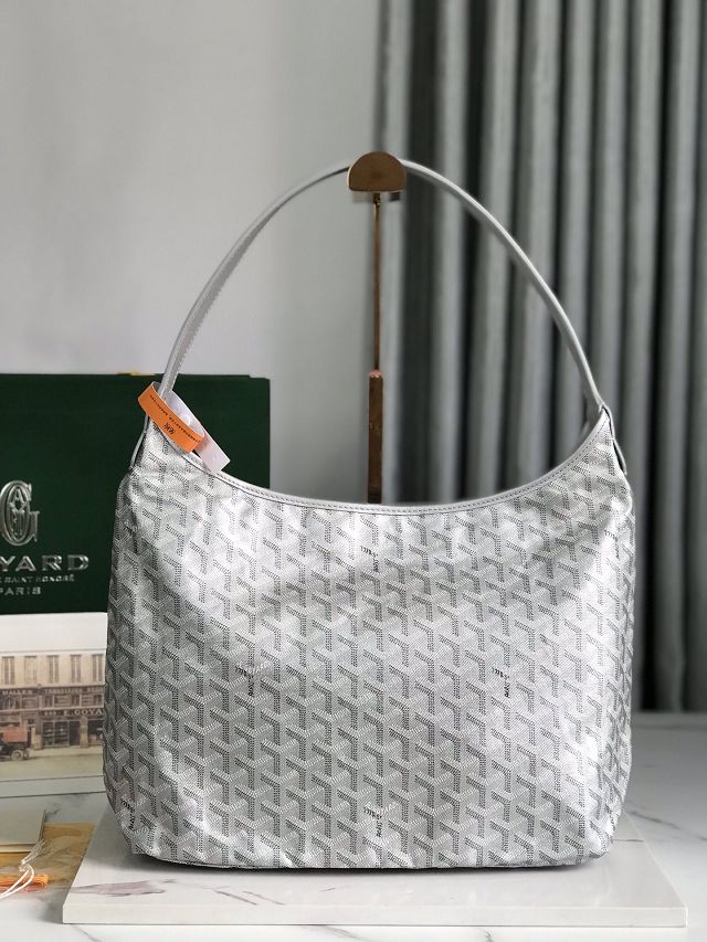 Goyard original canvas boheme hobo bag GY0094 silver