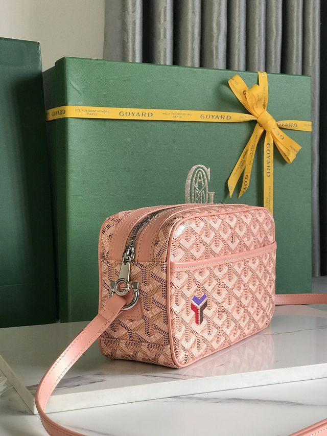 Goyard original canvas cap vert bag GY0015 pink