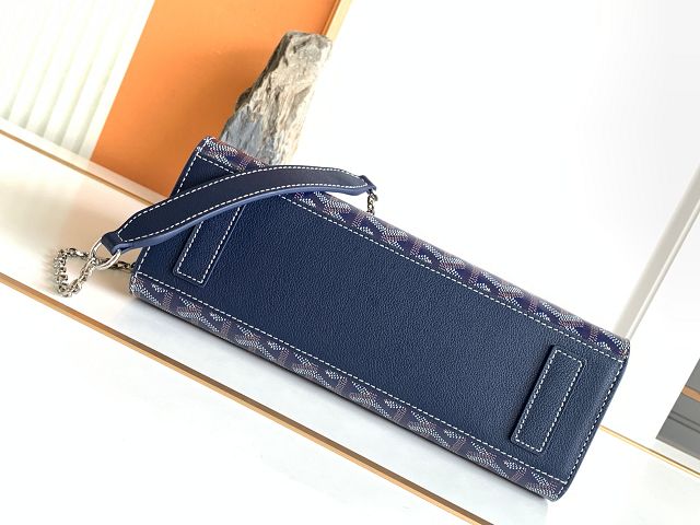 Goyard original canvas rouette structure PM bag GY0092 navy blue