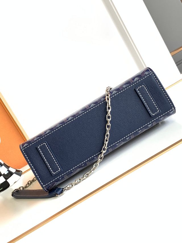 Goyard original canvas rouette structure mini bag GY0093 navy blue