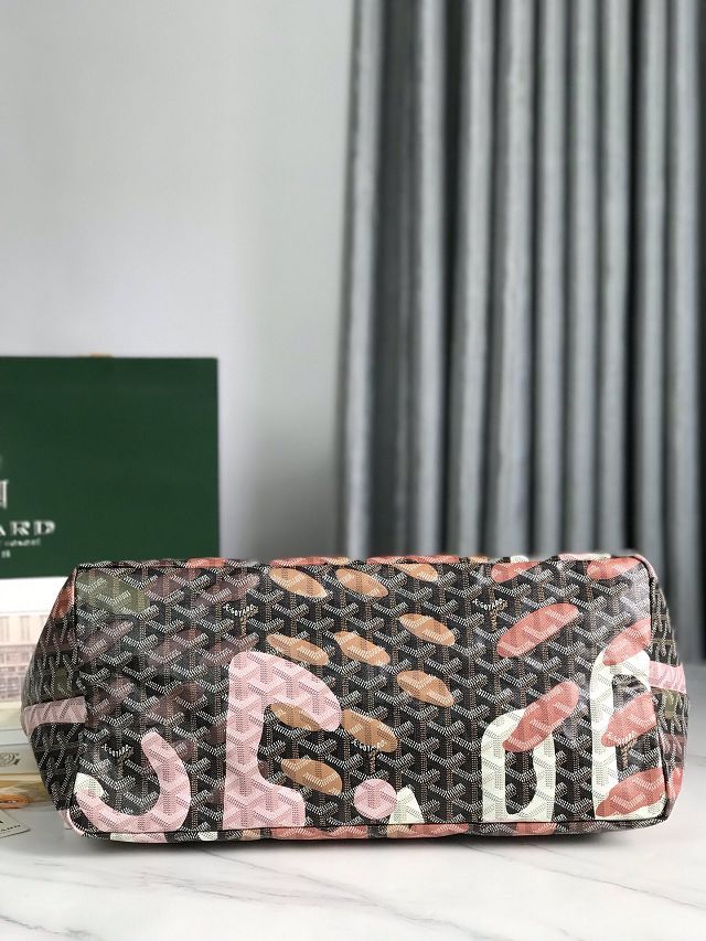 Goyard original canvas saint louis GM bag GY0090 black&pink