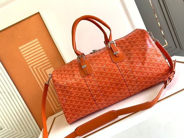 Goyard original canvas boston 45 bag GY0096 orange