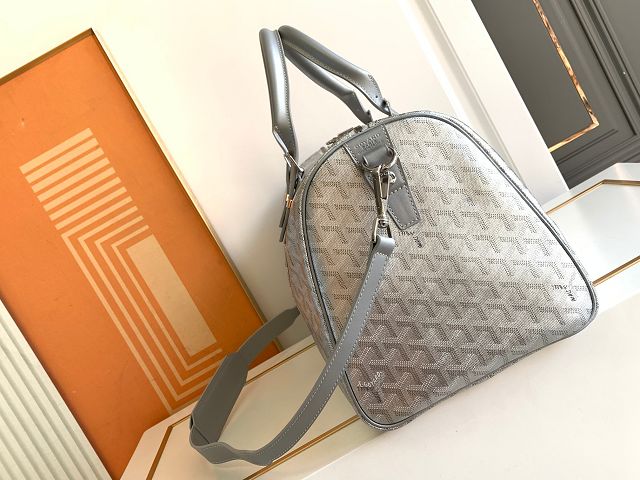 Goyard original canvas boston 45 bag GY0096 silver