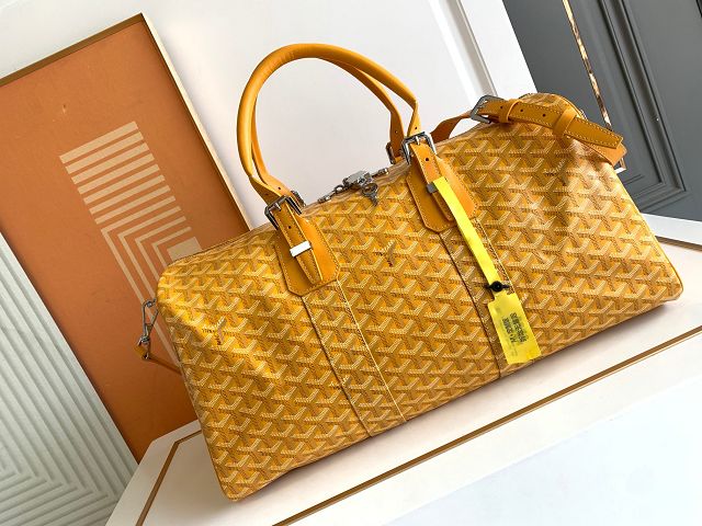 Goyard original canvas boston 45 bag GY0096 yellow