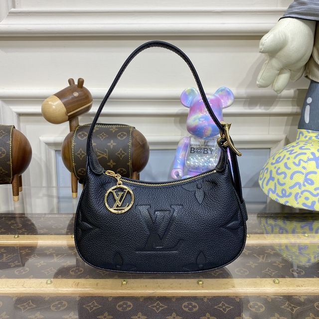 Louis vuitton original calfskin mini moon bag M82391 black