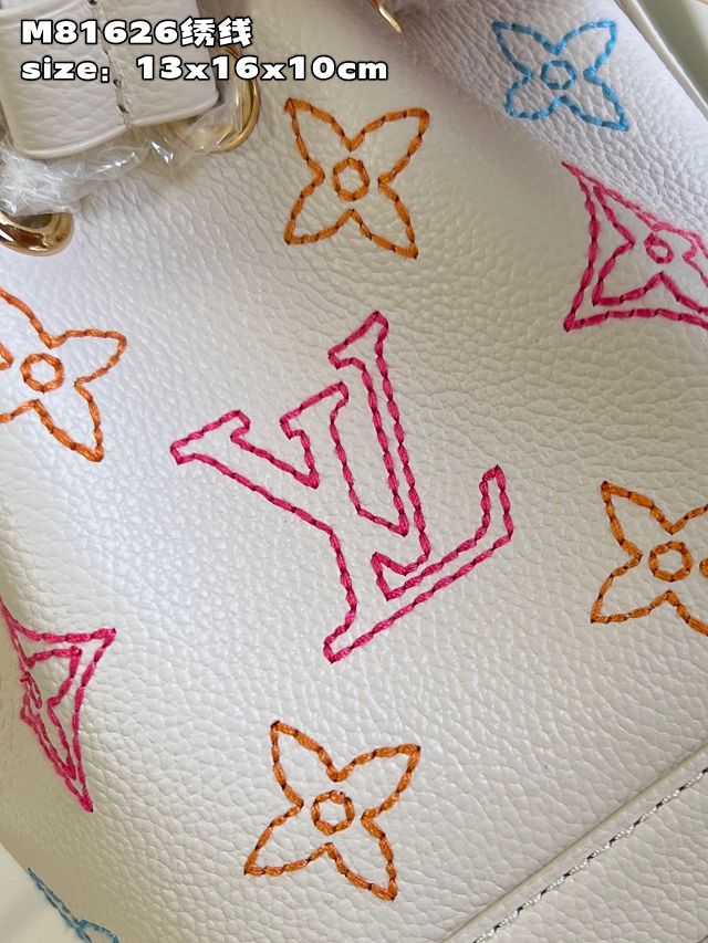 Louis vuitton original calfskin nano noe handbag M23088 white