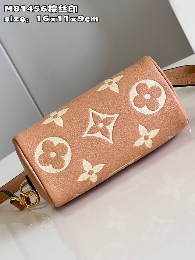 Louis vuitton original calfskin nano speedy M81456 arizona beige