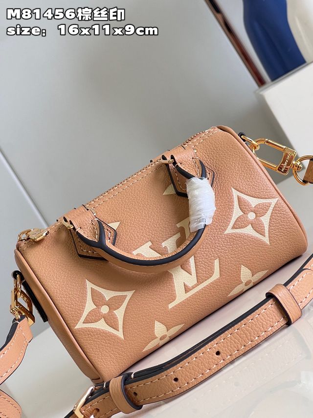 Louis vuitton original calfskin nano speedy M81456 arizona beige