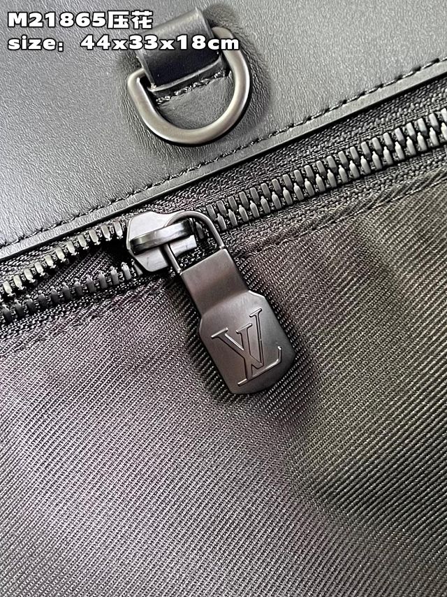 Louis vuitton original calfskin sac plat 24H handbag M21865 black