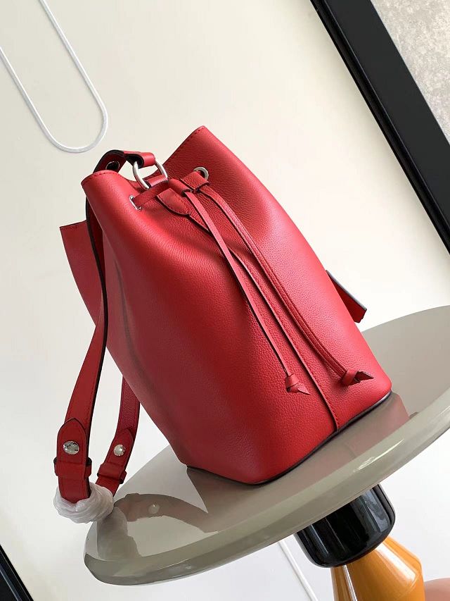 Louis vuitton original calfskin bucket bag M54677 red