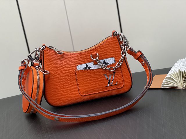 Louis vuitton original epi leather marellini bag M22736 orange