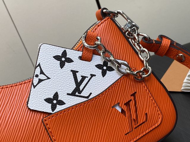 Louis vuitton original epi leather marellini bag M22736 orange