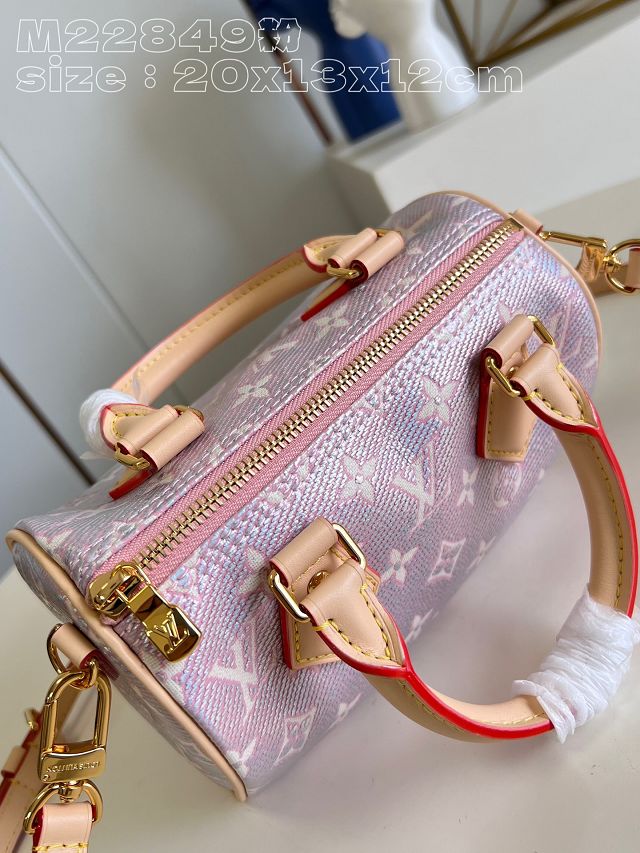 Louis vuitton original monoglam canvas speedy 20 M22849 pink