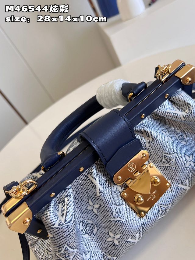 Louis vuitton original monogram clutch M46544 blue