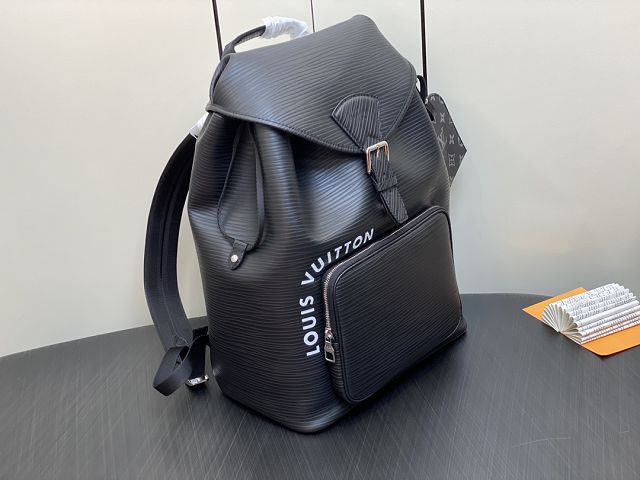 Louis vuitton original epi leather montsouris backpack M23099 black