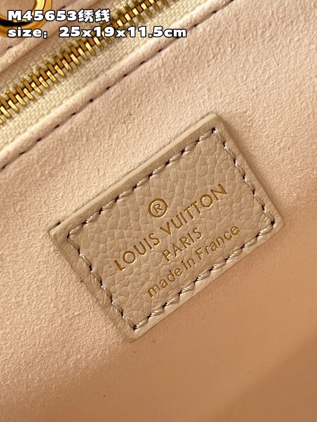 Louis vuitton original calfskin onthego pm M46629 white