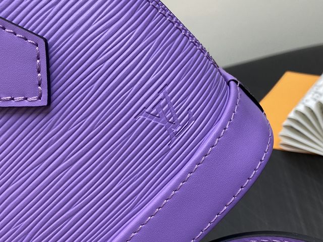 Louis vuitton original epi leather nano alma M82402 purple