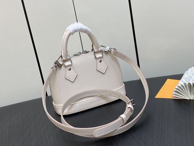 Louis vuitton original epi leather nano alma M82411 white