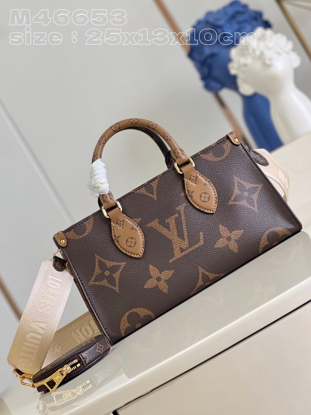 Louis vuitton original monogram canvas onthego east west M46653