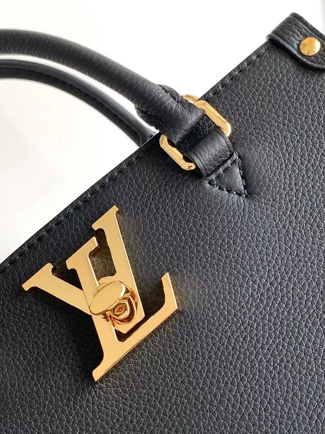 Louis vuitton original calfskin lock&go handbag M22311 black