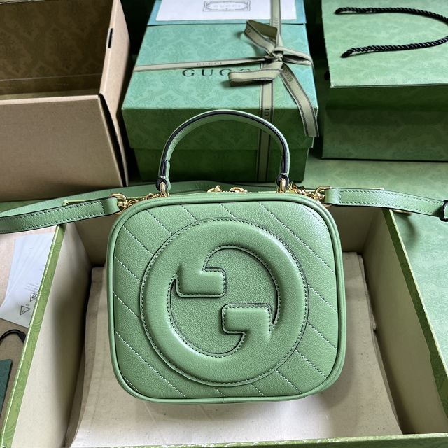 2023 GG original calfskin blondie mini shoulder bag 744434 green