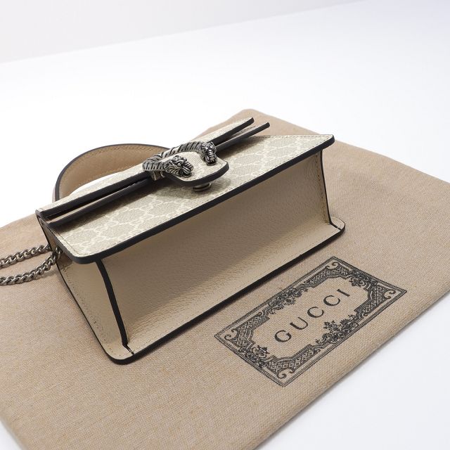 GG original canvas dionysus mini top handle bag 752029 beige