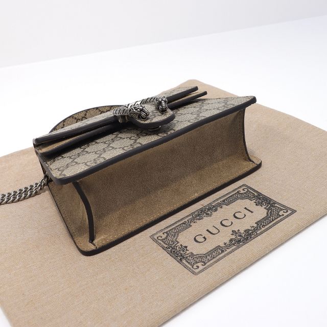 GG original canvas dionysus mini top handle bag 752029 coffee