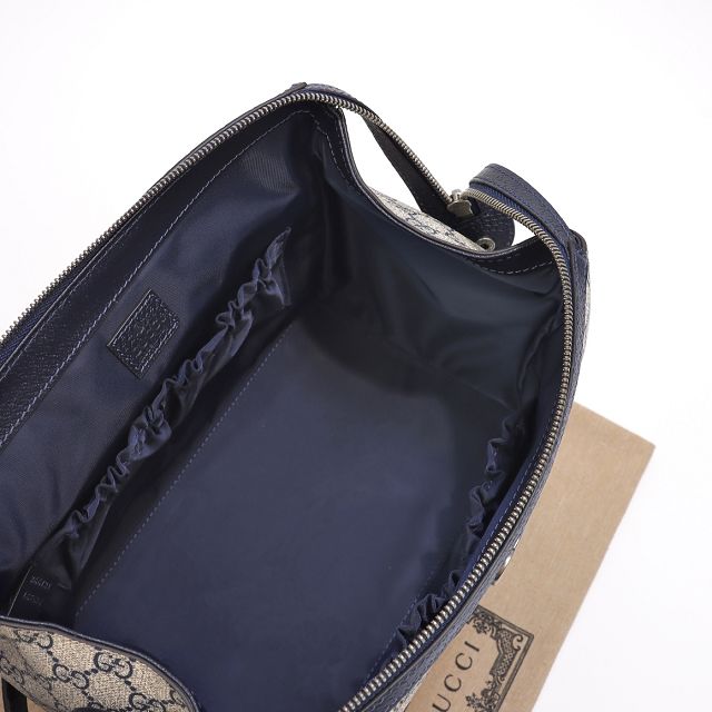 GG original canvas savoy toiletry case 739391 dark blue