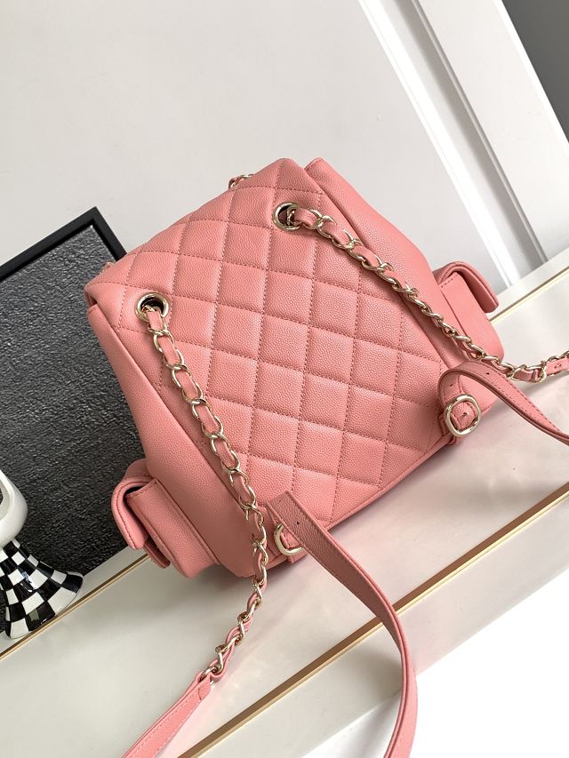 CC original grained calfskin backpack AS4398 pink