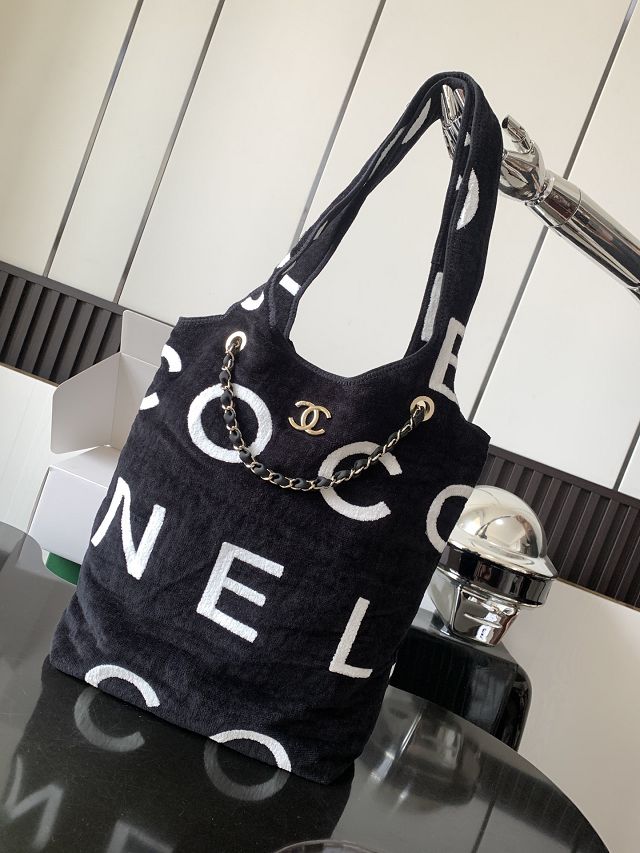 2024 CC original cotton shopping bag AS3846 black