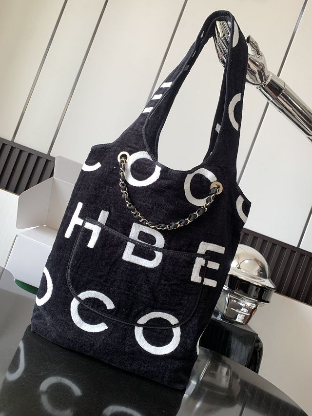 2024 CC original cotton shopping bag AS3846 black