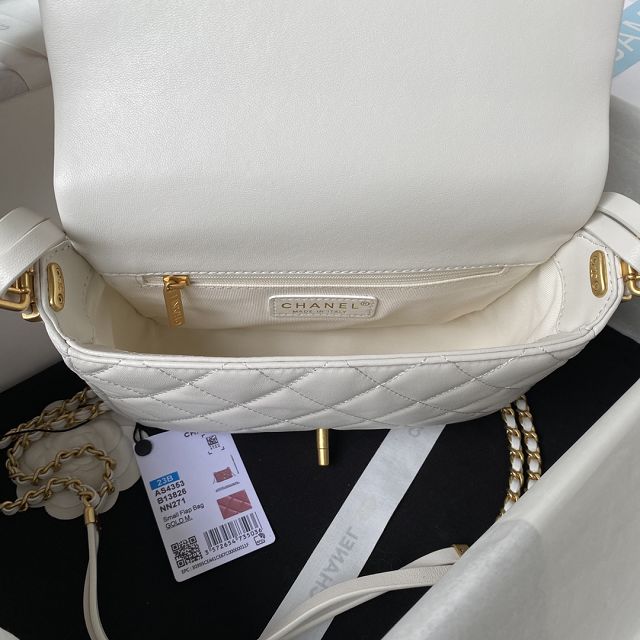 2024 CC original lambskin flap bag AS4353 white